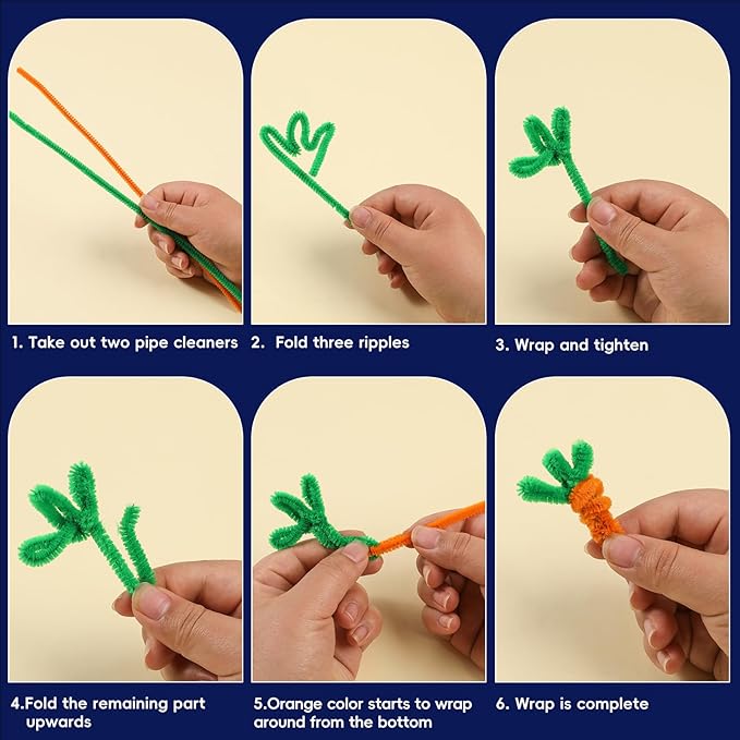 200 Pcs Pipe Cleaners Chenille Stems, Blue Pipe Cleaners, 11.8inch Long Craft Pipe Cleaner Bulk for Flowers Making, Mother’s Day DIY Art Crafts Decorations Supplies (Blue)