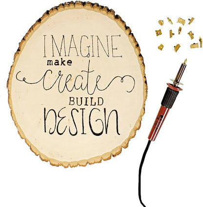 Walnut Hollow HotStamps Uppercase Alphabet Set for Branding and Personalization of Wood, Leather, and Other Surfaces