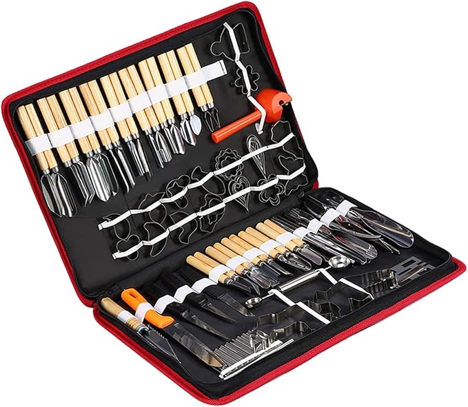 Upgraded 80PCS Pumpkin Carving Kit for Adults Kids with Professional Detail Sculpting Tools Heavy Duty Stainless Steel Knife Set with Carrying Case for Halloween Decoration