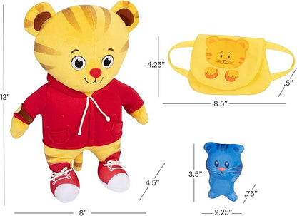 Daniel Tiger's Neighborhood Plush Daniel Tiger Back to School Feature Plush with Tigey and Backpack Featuring Music, Sounds, and Phrases!