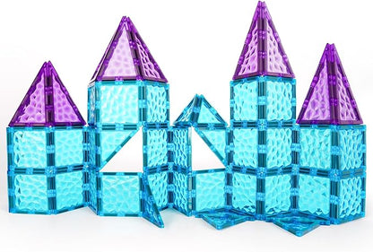 Magnetic Tiles 26 pcs Frozen Castle Magnetic Tiles - 3D Diamond Building Blocks, STEM Educational Kids Toys for Pretend Play, Birthday Gifts Montessori Sensory Educational Magnet Toys