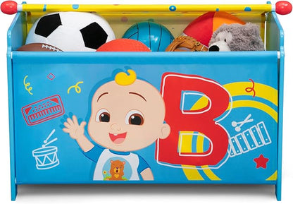 Delta Children - CoComelon 4-Piece Toddler Room-in-a-Box Set – Includes Sleep and Play Toddler Bed, Table, 1 Chair and Toy Box, Green