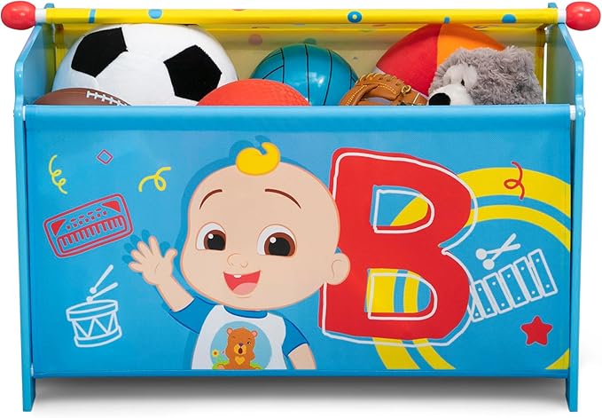 Delta Children - CoComelon 4-Piece Toddler Room-in-a-Box Set – Includes Sleep and Play Toddler Bed, Table, 1 Chair and Toy Box, Green