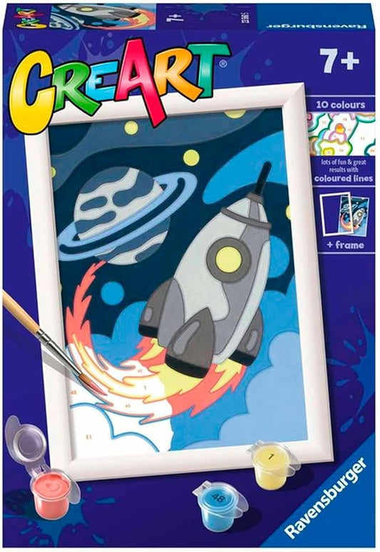 Ravensburger CreArt Space Explorer Paint by Numbers Kit for Kids - 23560 - Painting Arts and Crafts for Ages 7 and Up
