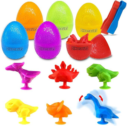 Easter Eggs Counting Dinosaur Egg Toys Matching Games with Sorting Bowls Preschool Learning Activities for Math Color Sorting Educational Sensory STEM Toy for Kids Boys Girls Aged 3+ Years Christmas