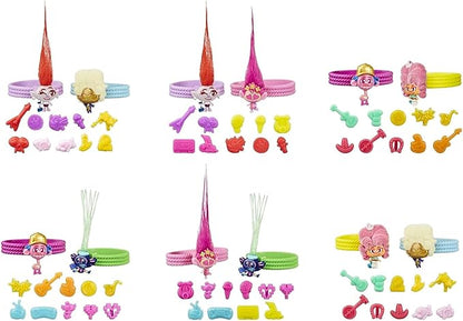 Hasbro Trolls DreamWorks Tiny Dancers Friend Pack with 2 Tiny Dancers Figures,2 Bracelets,and 10 Charms,Toy Inspired by The Movie World Tour