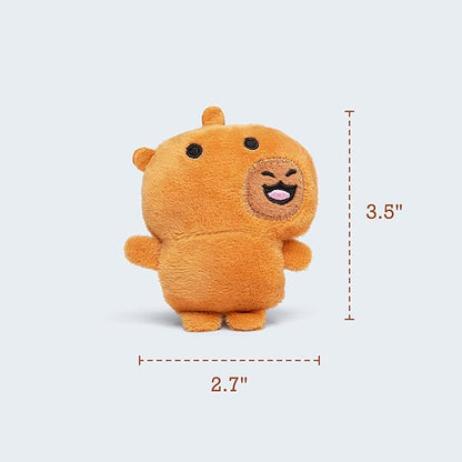 Emotional Support Capybaras by Relatable, Cuddly Stuffed Animals and Plushies Set, Small Gifts for Mom, Includes 5 Capybaras Plush Toys with Carrying Basket, for Mom