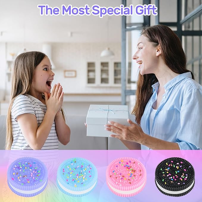 Taba Squishy Fidget Toys,Cookie Taba Squishy Toys,Ultra-Soft Stress Relief Toys for Kids Adult,Sensory Toys with Cute Design,Anxiety Relief Party Favors