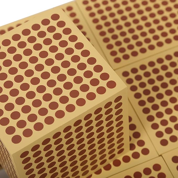 MEYOR Montessori 9 Wooden Thousand Cubes Mathematics teaching aids