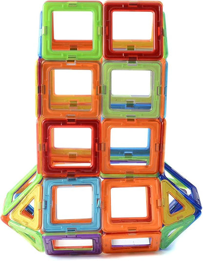 Magnetic Building Blocks Set – 30 Colorful Tiles for Kids | STEM Educational Toys for Creative Play | Safe & Durable Construction Blocks | Perfect for 3+ Years Old