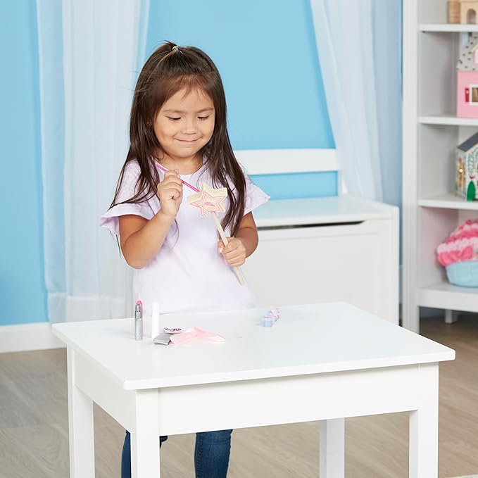 Melissa & Doug Created By Me Paint & Decorate Your Own Wooden Princess Wand Craft Kit, Pink Princess Crafts Great For Rainy Days, Toys For Kids Ages 4+