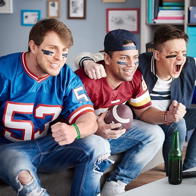 Fancy Land 35 Silicone Football Motivational Bracelets for Kids Football Gift Party Supply