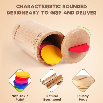 Richtim Wooden Montessori Toy for Toddlers 2-6 Years (One-Slot Color Sorting Toy)