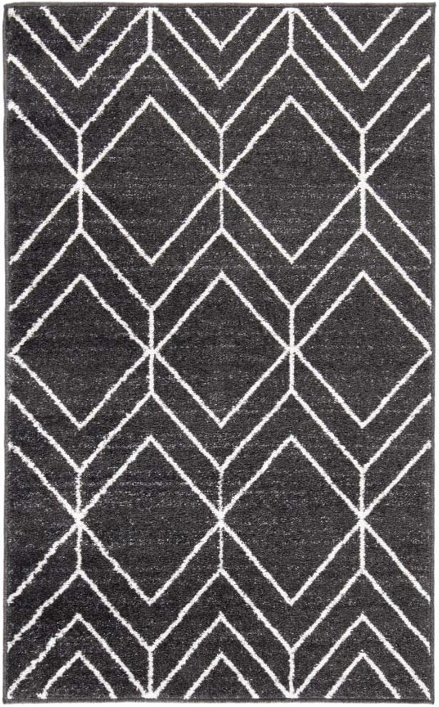 SAFAVIEH Adirondack Collection Accent Rug - 3' x 5', Brown & Ivory, Modern Geometric Design, Non-Shedding & Easy Care, Ideal for High Traffic Areas in Entryway, Living Room, Bedroom (ADR241T)