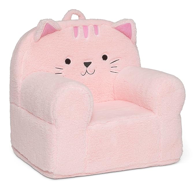 Delta Children Deluxe Cozee Chair, Pink Cat