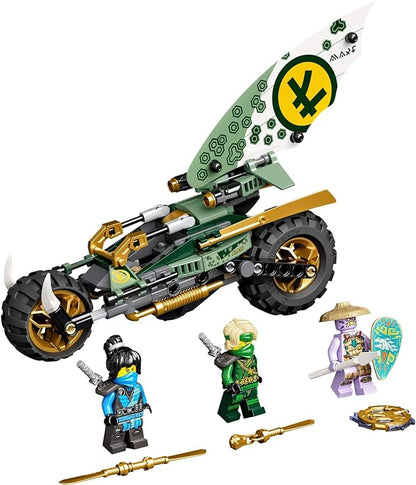 LEGO NINJAGO Lloyd’s Jungle Chopper Bike 71745 Building Kit; Ninja Bike Toy Featuring NINJAGO Lloyd and NYA Minifigures, New 2021 (183 Pieces); Top Toy for Kids Who Love Action-Packed Creative Play
