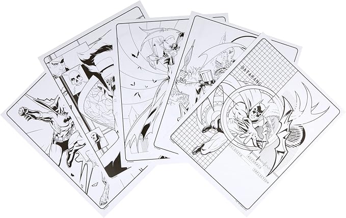 Crayola Art with Edge Batman Coloring Pages (28pgs), Includes 1 Batman Poster, Adult Coloring, Batman Collectable, Batman Gift