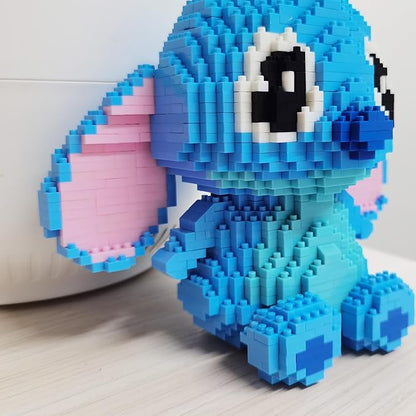 Building Bricks 1700+ Pieces Set - Classic Cartoon Characters Building Blocks - Mini Building Block for Boys Girls & Adults (Blue)