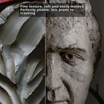 ReArt Stone Air-Dry Clay Modelling, 2.2 pounds Ideal for Beginners and Advanced Sculptors All-Purpose Modeling Clay (Terracotta)