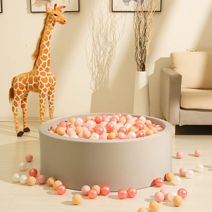 GOGOSO Ball Pit Balls for Toddles, Kids Plastic Balls for BallPit, Pool, Baby Party Accessories, Birthday Decoration 50 100 200 500 1000