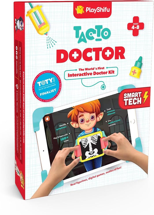 PlayShifu STEM Toys for Kids - Tacto Doctor (Interactive Kit + App) - Pretend Play with Real STEM Learning