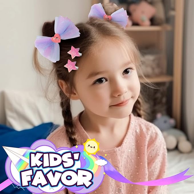 PinkSheep Little Girl Jewelry 10PCS Toddler Jewelry for Girls 3/4/5/6/7/8 yrs old Girl Play Jewelry Box Girl Necklace Girl Bracelet