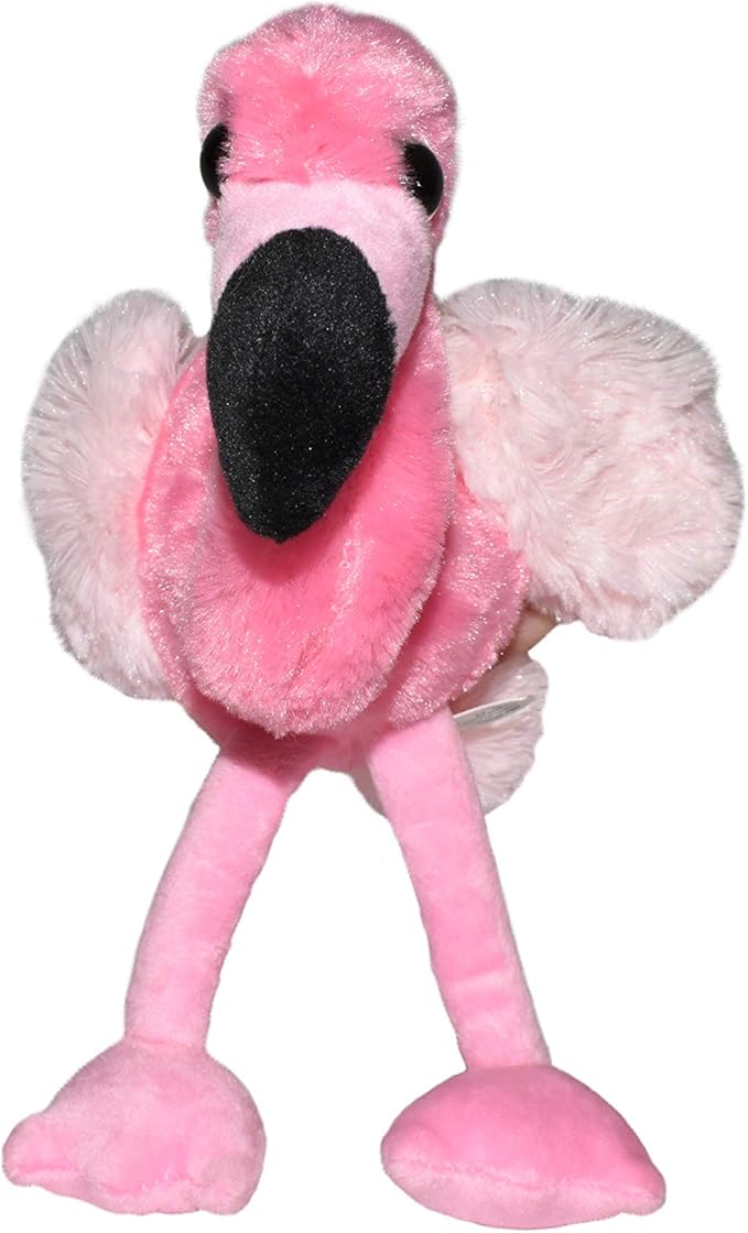 Wild Republic Flamingo Plush, Stuffed Animal, Plush Toy, Gifts for Kids, Hug’Ems 7"