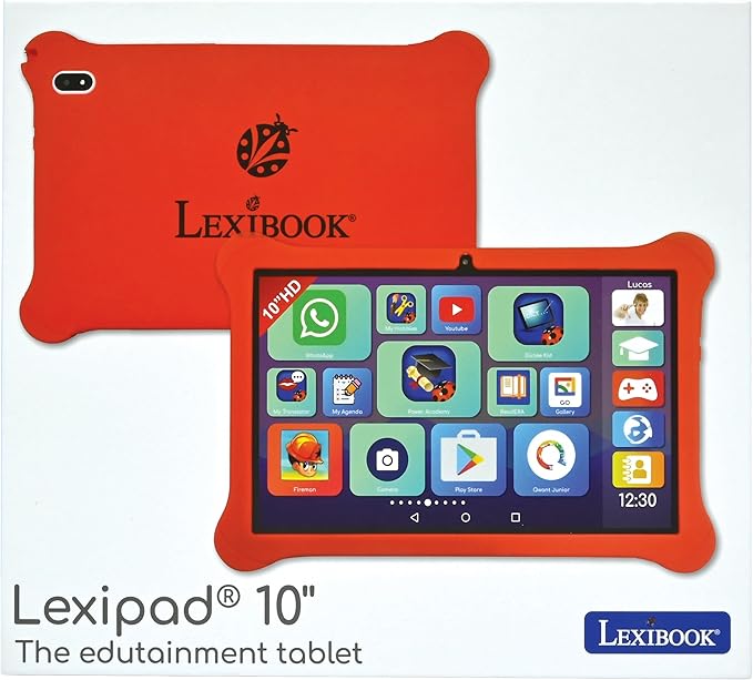 LEXiBOOK, Lexipad® 10'' - Edutainment Tablet, Powered by Android™, Designed for The Whole Family, Educational and Fun Content, Parental Control, TLN10EN