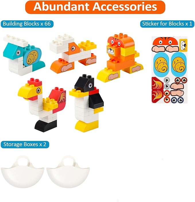 Easel for Kids, Art Easel with Magnetic Painting Board & Building Blocks, 2 in 1 Kids Table & Chair Set, Children Convertible Activity Table Set for Drawing Reading Art Playroom