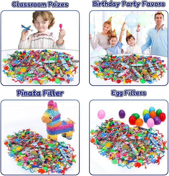 Amy&Benton 200PCS Treasure Box Toys Classroom Prizes Kids Birthday Party Favors Goodie Bag Fillers Pinata Stuffers Prize Box Items Gift Bag Fillers
