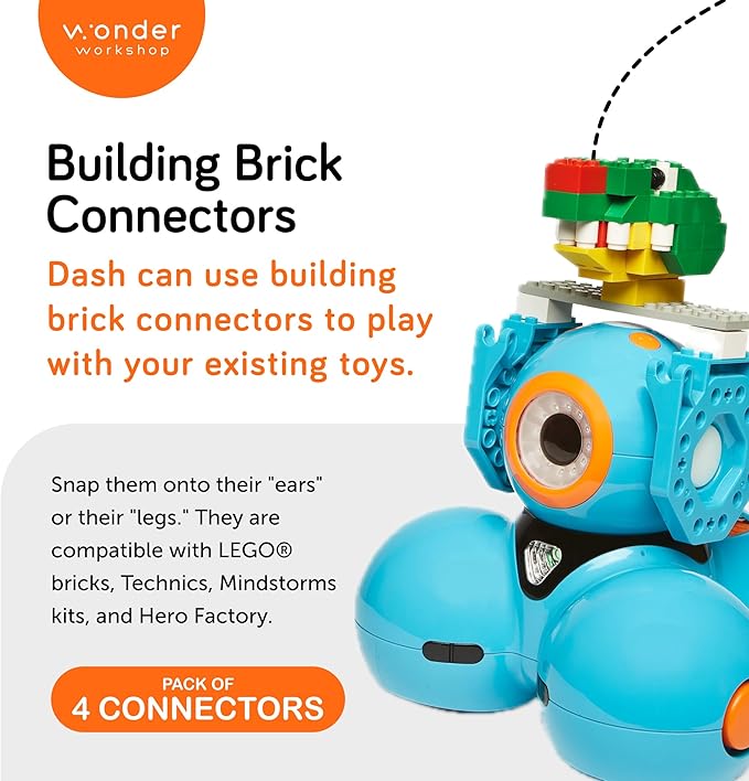 Wonder Workshop Build Brick Extensions for Dash and Dot Robots Small