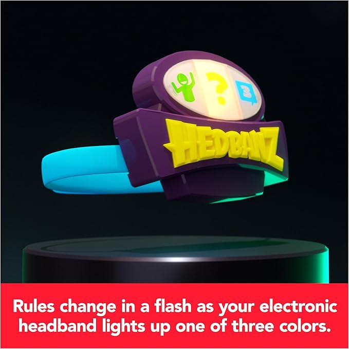 Hedbanz Lightspeed Game with Lights & Sounds Family Games Games for Family Game Night Kids Games Card Games for Families & Kids Ages 6 and up