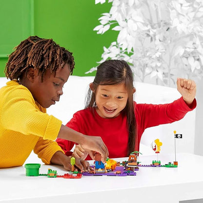 LEGO Super Mario Wiggler’s Poison Swamp Expansion Set 71383 Building Kit; Unique Gift Toy Playset for Creative Kids, New 2021 (374 Pieces)
