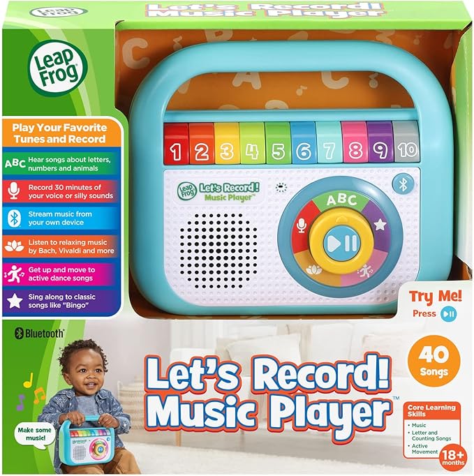 LeapFrog Let’s Record! Music Player, Teal