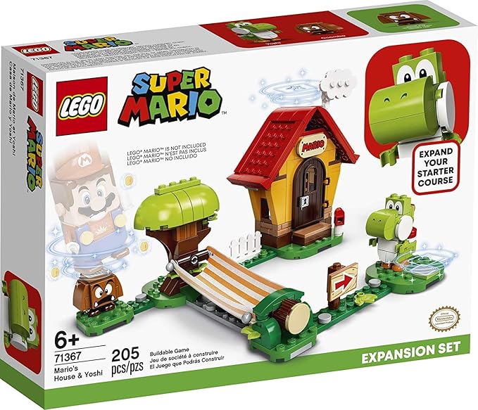 LEGO Super Mario Mario’s House & Yoshi Expansion Set 71367 Building Kit, Collectible Toy (205 Pieces)