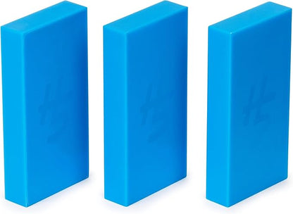 Spin Master Games H5 Domino Creations, 60-Piece Neon Blue/Green Set by Domino Artist Youtuber Lily Hevesh Classic Family Game, for Adults and Kids Ages 5 and up