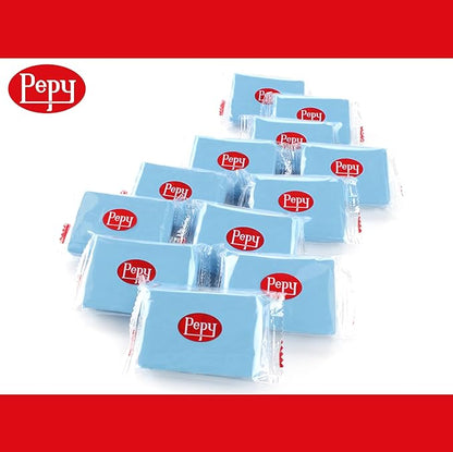 Pepy Plastilina Reusable and Non-Drying Modeling Clay; Set of 24 Bars, 1.4 Ounce Each, Perfect for Arts and Crafts Projects, Light Blue