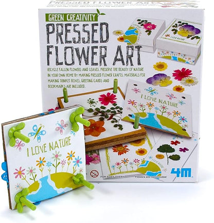 4M Green Creativity Pressed Flower Art Kit, Recycle Flowers Art & Crafts DIY Kit, For Boys & Girls Ages 5+