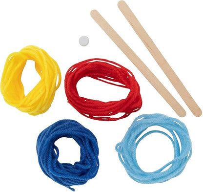 Fun Express God’s Eye Yarn Craft Kit - Craft Kits - 12 Pieces