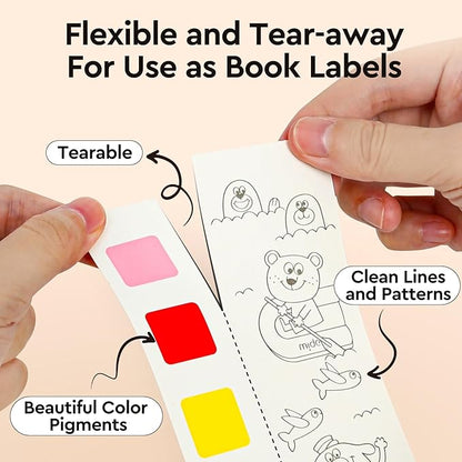Watercolor Coloring Books for Kids Ages 4-6,8-12,Travel Pocket Water Color Paint Set for Toddlers Party Birthday Thank You Exchange Gift Art and Craft for Boys Girls Ages 3 4 5 6 7 8