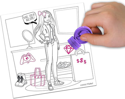 Barbie Boutique Stamp Set - Creative Stamps for Kids to Explore Imagination and Design, Kid-Friendly Stamp Kit for Arts and Crafts Fun, Featuring Fashionable Designs and More.