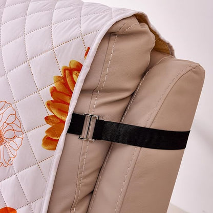 EVENHUG Recliner Sofa Cover Sunflower Sofa Slipcover Washable Couch Cover for Reclining Couch Furniture Protector Cover with Elastic Straps for Pets Kids Dog Cat (Recliner,Orange)