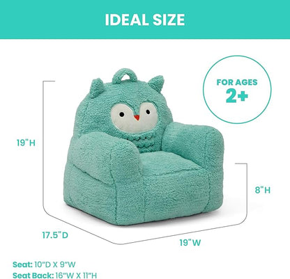 Delta Children Owl Cozee Buddy Chair, Teal