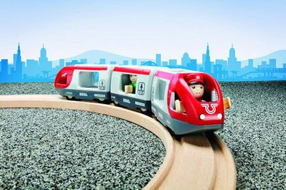BRIO World 33505 - Travel Train Set - Premium 5 Piece Wooden Toy Set for Toddlers | Ideal Birthday Compatible with All BRIO Railway Toys