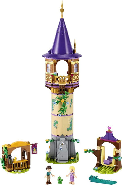 LEGO Disney Princess Rapunzel’s Tower 43187 Castle Building Toy Kit and Playset with 2 Mini-Dolls from Tangled Movie, Gift Idea for Kids, Girls and Boys