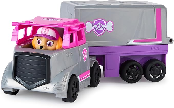 PAW Patrol, Big Truck Pup’s Skye Transforming Toy Trucks with Collectible Action Figure, Kids Toys for Ages 3 and up