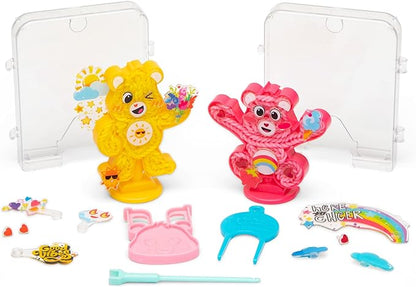Rainbow Loom: Care Bears Loomies - Cheer Bear & Funshine Bear, Rubber Band DIY Character Kit, Exclusive Cheer Bear Loom, Craft Activity, Kids Ages 7+