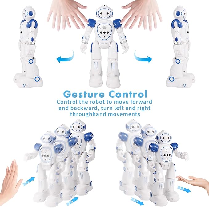 Robots Toy for Kids with Wireless Remote Control and Gesture Sensing, Programmable Walking Singing and Dancing Robots, Easter Gifts Birthday Gifts for Kids Aged 3 4 5 6 7 8 9 Year Old
