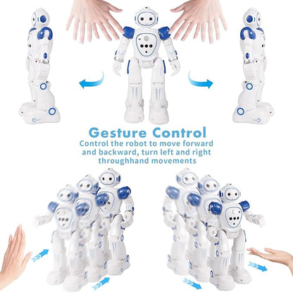 Robots Toy for Kids with Wireless Remote Control and Gesture Sensing, Programmable Walking Singing and Dancing Robots, Easter Gifts Birthday Gifts for Kids Aged 3 4 5 6 7 8 9 Year Old
