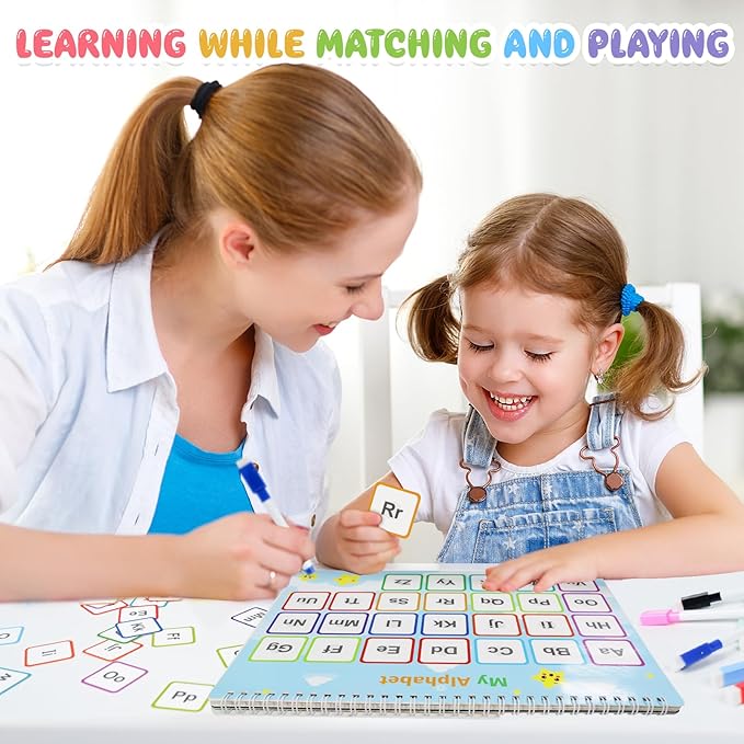 Montessori Busy Book for Toddlers 1-3 3-5, My Preschool Busy Book Sensory Toys for 3 4 5 6 Year Old Kids, Education Workbook Learning Activities - Christmas Birthdays Gifts for Boys and Girls